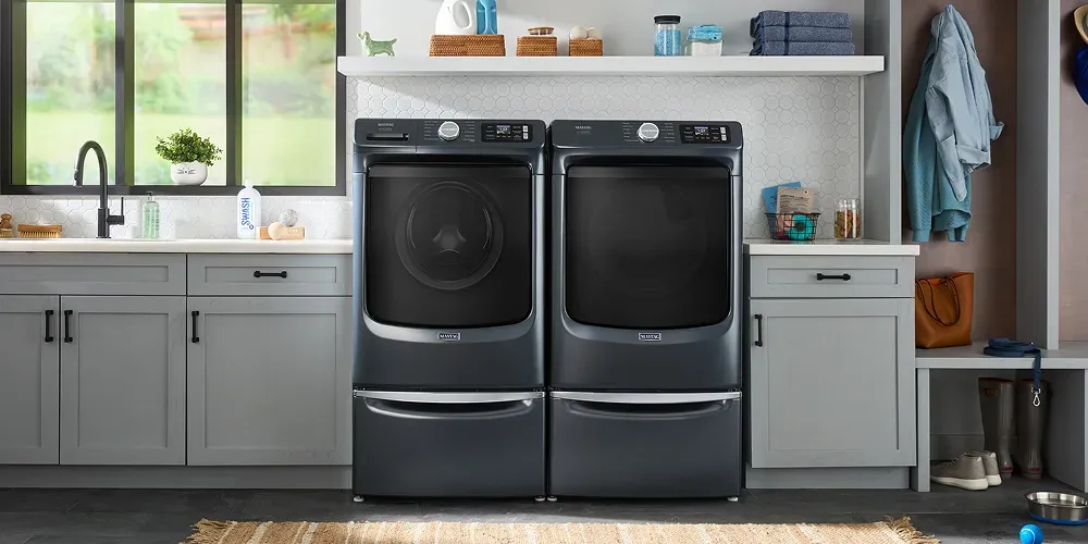 maytag-front-load-laundry-with-pedestals